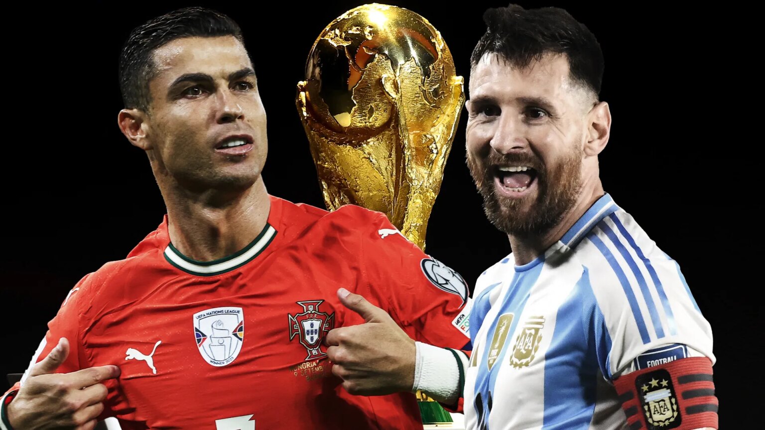 Cristiano Ronaldo and Lionel Messi on course to finally meet at World Cup for first time ever at combined age of 80