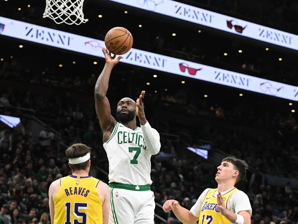 Jaylen Brown, Celtics steamroll Lakers with LeBron James and Luka Dončić out Friday