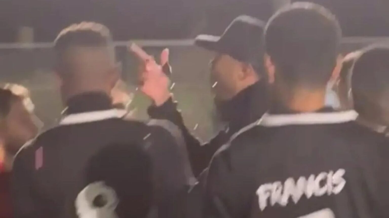 Shock moment ‘injured’ Arsenal ace Gabriel Magalhães gets into bust-up over horror tackle at local 5-a-side game