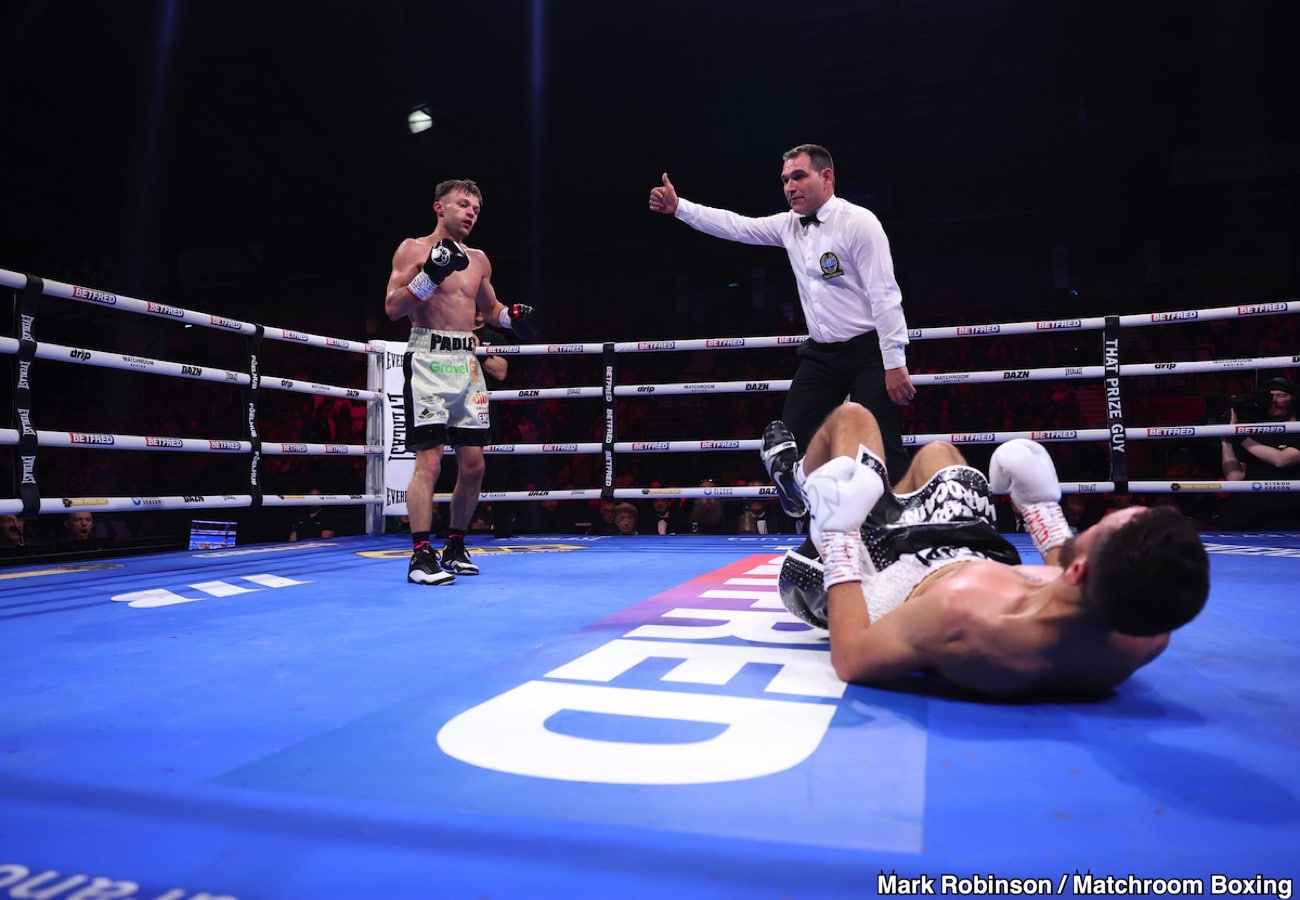 Image: Boxing Results: Josh Padley Stops Jaouad Belmehdi in Two