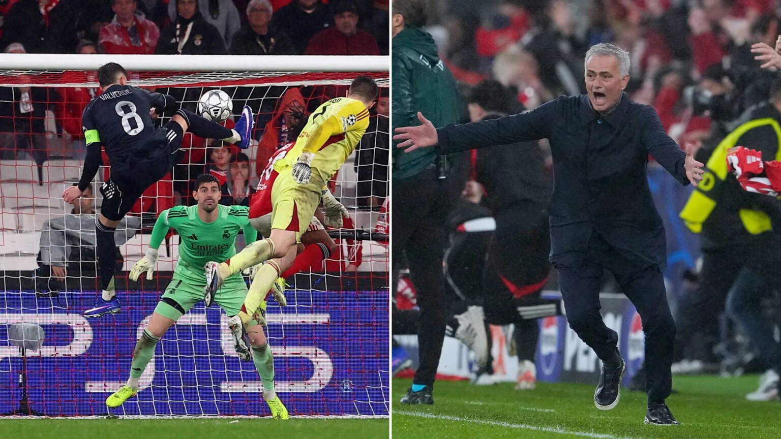 Jose Mourinho reveals accidental tactical tweak that saw Benfica goalkeeper net last gasp goal against Real Madrid