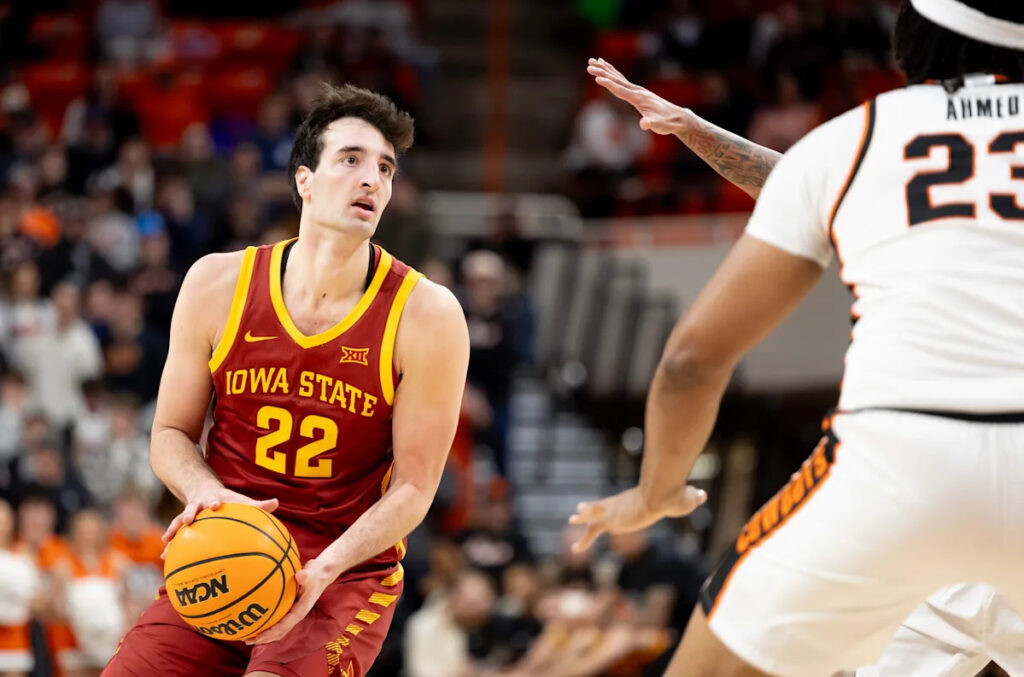 Momcilovic’s 29 points lead No. 9 Iowa State past Oklahoma State 84-71