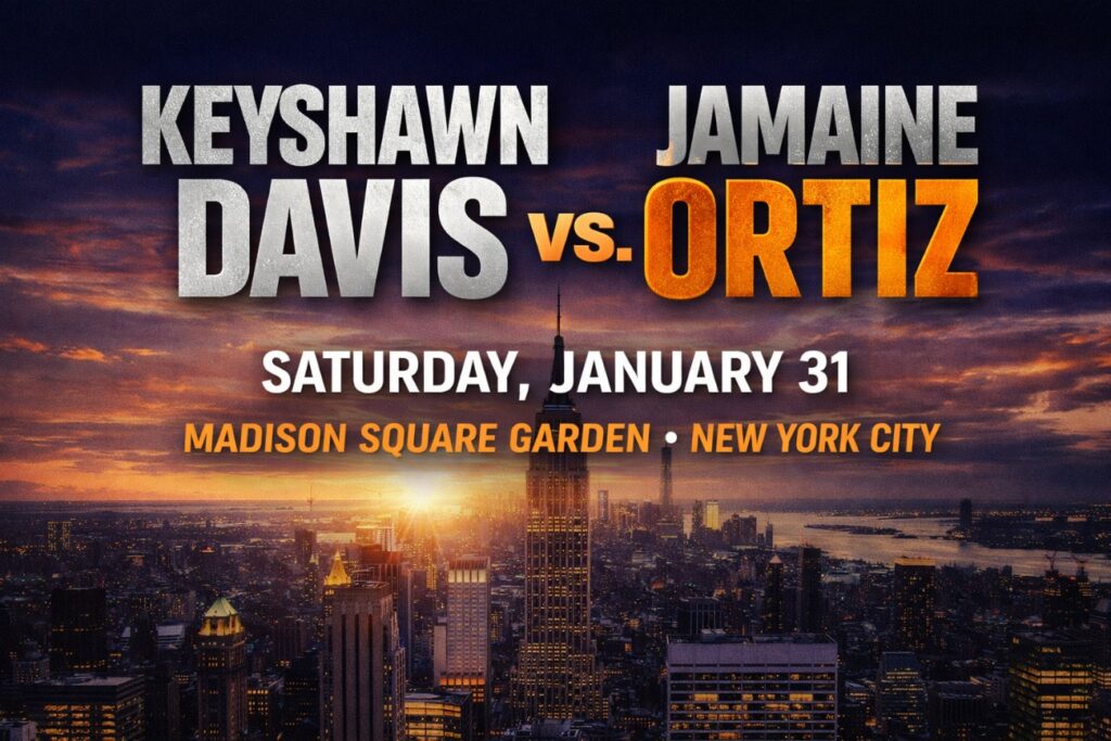 Keyshawn Davis vs Jamaine Ortiz: Date, Start Time, Channel and Fight Card