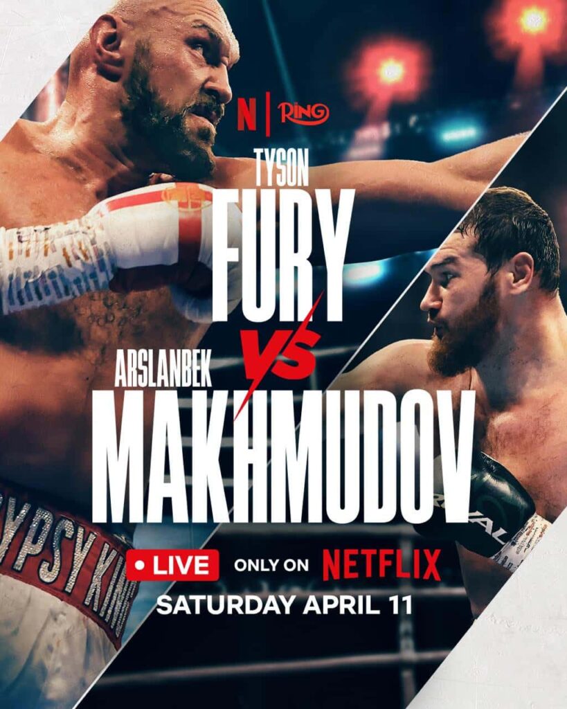 OFFICIAL: Tyson Fury vs. Arslanbek Makhmudov on April 11, live on Netflix