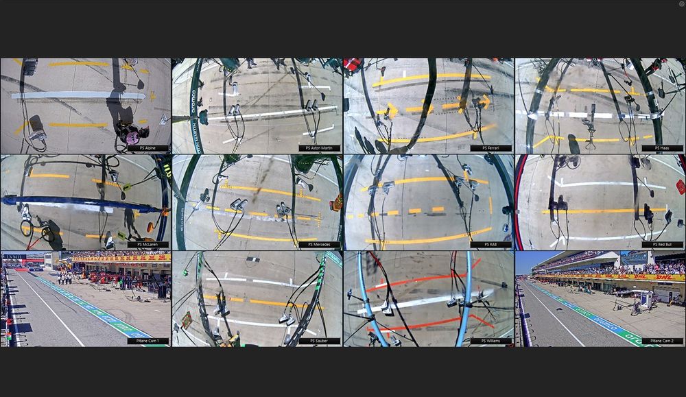 Pitlane cameras to monitor whether a penalty is being served correctly during pitstops