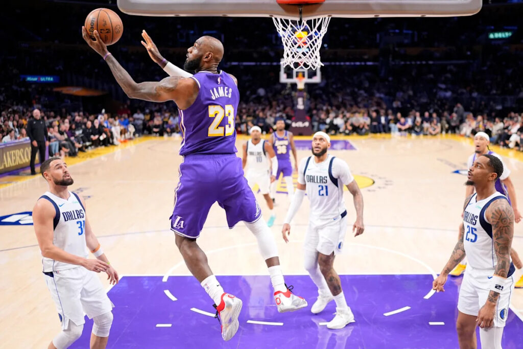 LeBron James breaks Karl Malone mark: Oldest NBA triple-double in Lakers win over Mavs