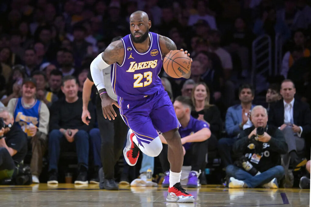 Lakers’ LeBron James becomes oldest player to record triple double