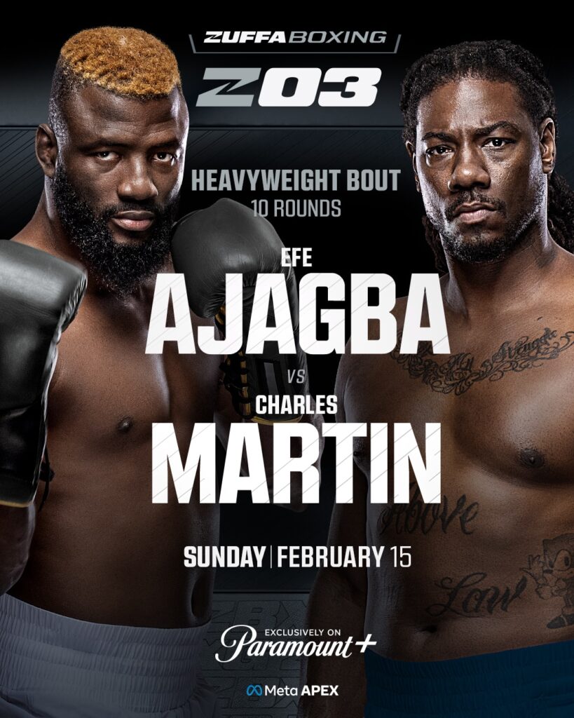 Zuffa Boxing 3: Martin vs Ajagba on Feb. 15