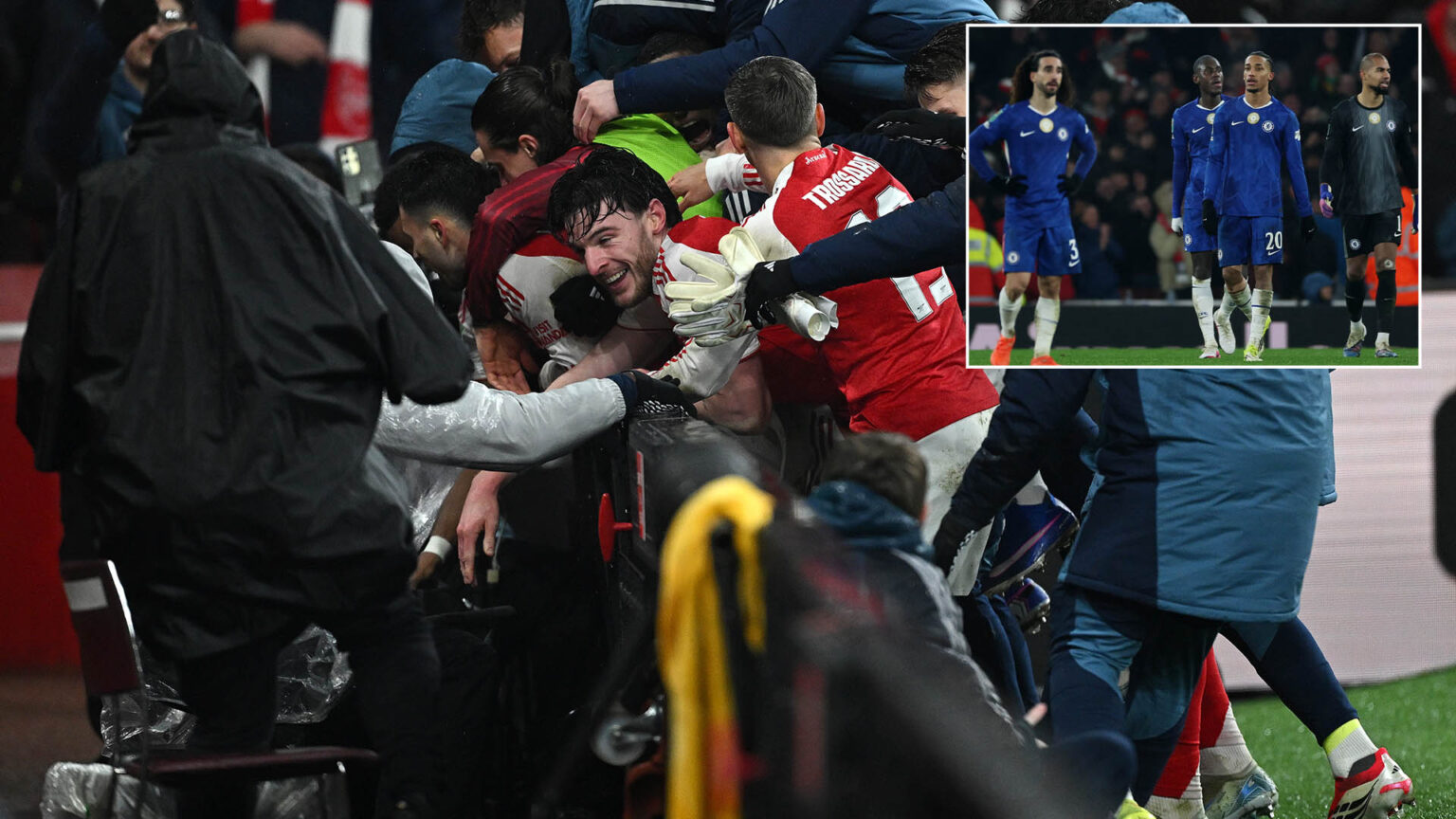 Gunners’ quadruple quest still on after limp Blues muster woeful TWO shots on target