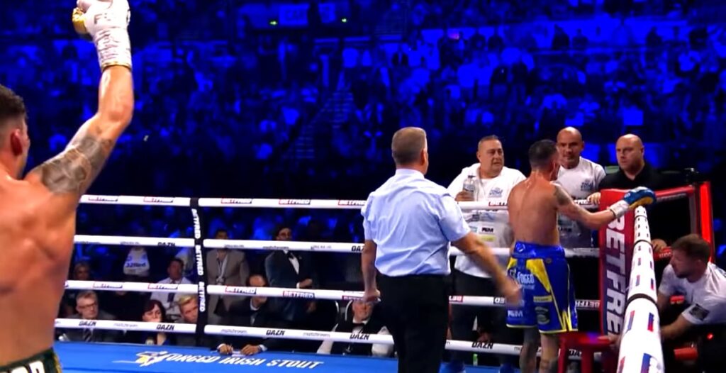 Leigh Wood says video shows Josh Warrington stumbled after stoppage