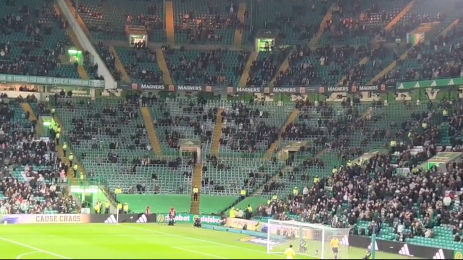 Extent of Celtic fan boycott laid bare with thousands of empty seats in Green Brigade section for Dundee cup clash