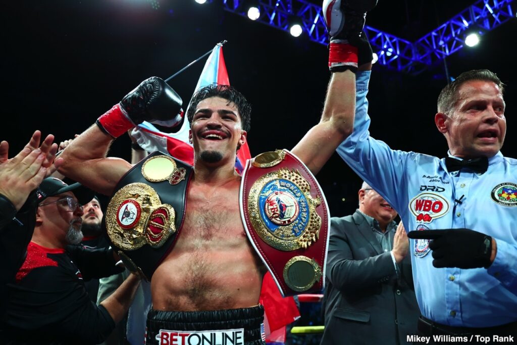 Xander Zayas unifies at 154; Baraou accepts the result