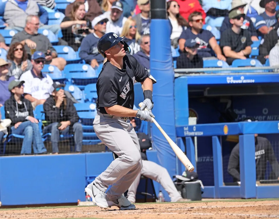 Paul Goldschmidt blasted a home run on Tuesday for the Yankees. Charles Wenzelberg / New York Post