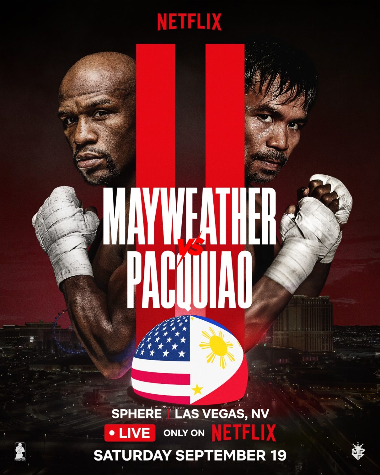 Mayweather Pacquiao 2 Official for September at Sphere