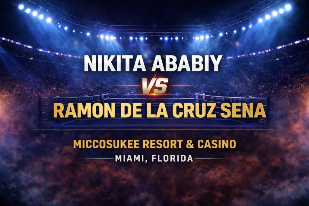Nikita Ababiy Headlines Miami Card at Miccosukee Resort & Casino