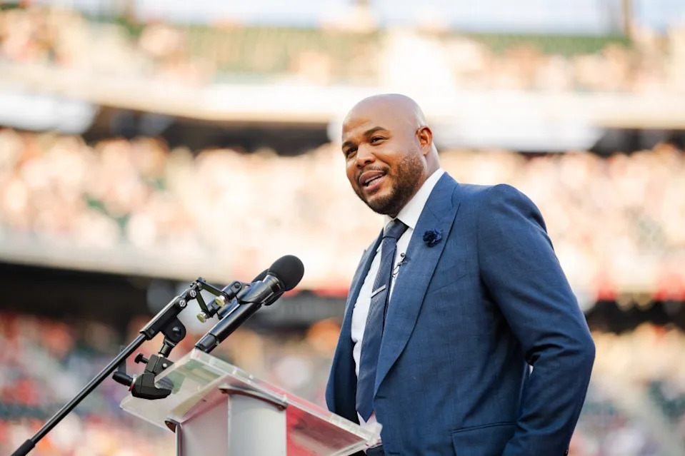 Andruw Jones is headed to Cooperstown largely because of how well he played center over a 17-year major league career spent mostly with the Braves. Getty Images