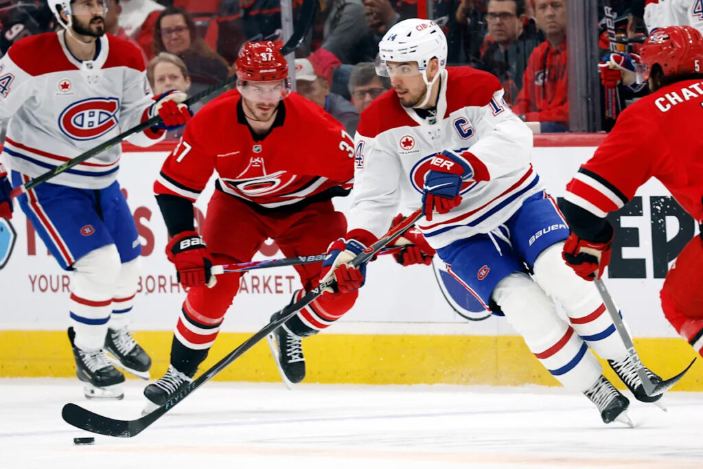 Suzuki lifts streaking Canadiens to 3-1 win over Hurricanes