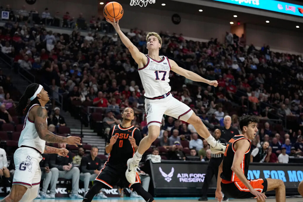 No. 12 Gonzaga beats Oregon State 65-56, advances to 29th straight WCC final