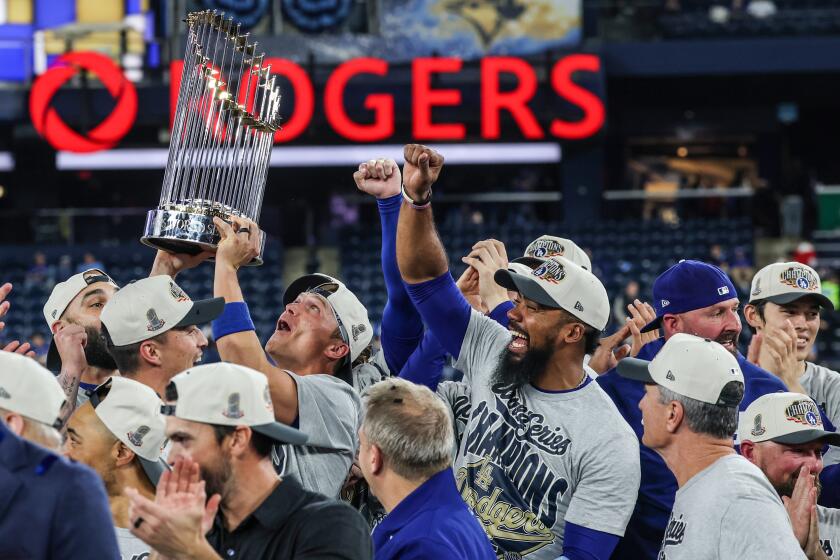 Plaschke: The Dodgers and their fans are geared up for a three-peat. Why the quest will fall short Plaschke: The Dodgers and their fans are geared up for a three-peat. Why the quest will fall short