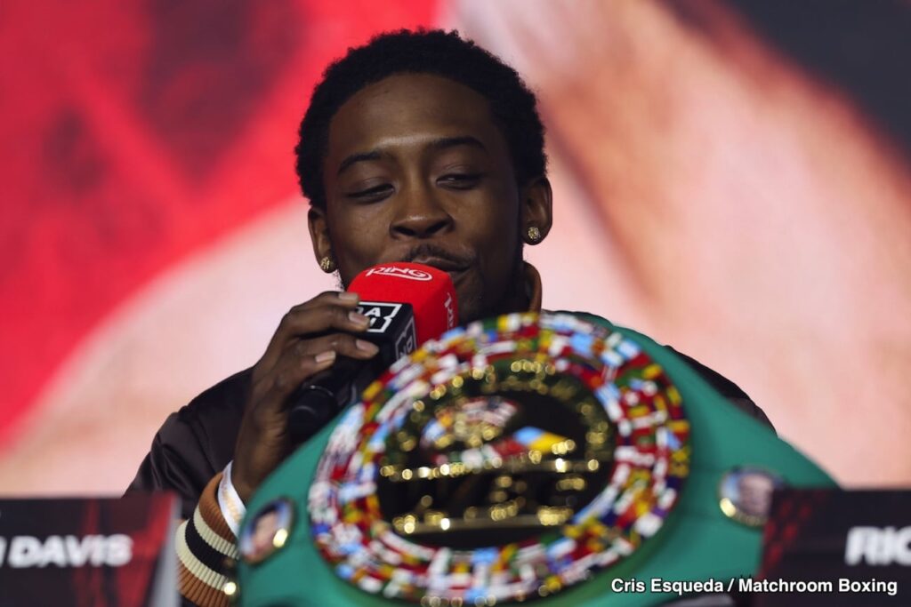 Trainer Greg Hackett questions Keyshawn Davis streaming focus Trainer Greg Hackett questions Keyshawn Davis streaming focus