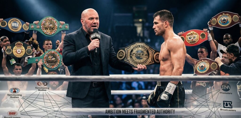 Dana White sets one-belt boxing plan within current system