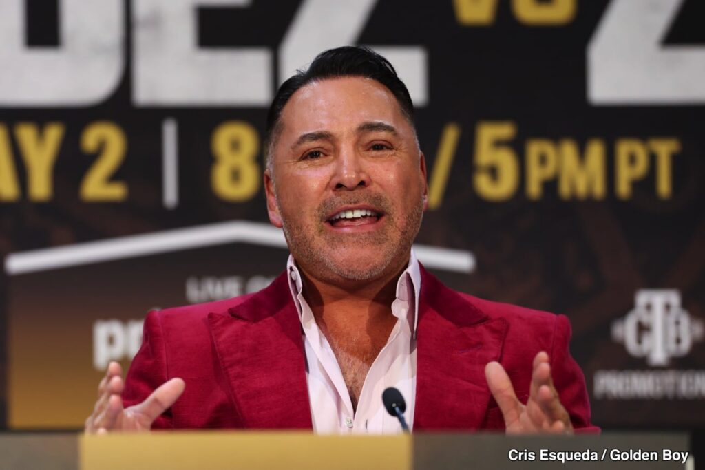 Oscar De La Hoya warns Zuffa Boxing could change fighter pay under Ali Act push
