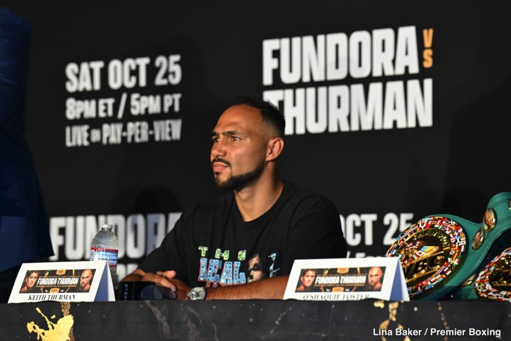 Keith Thurman tells fans to split  PPV cost for Sebastian Fundora fight