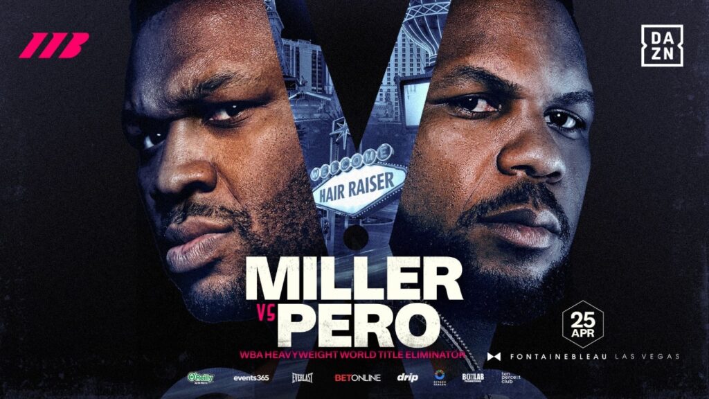 Jarrell Miller returns to headline April 25 Las Vegas show vs Lenier Pero
