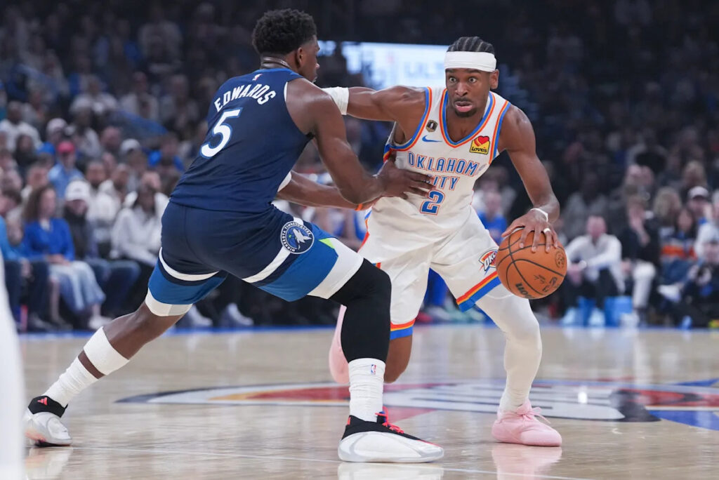 Gilgeous-Alexander keeps record 20-point streak alive as Thunder win 8th straight, beat Timberwolves