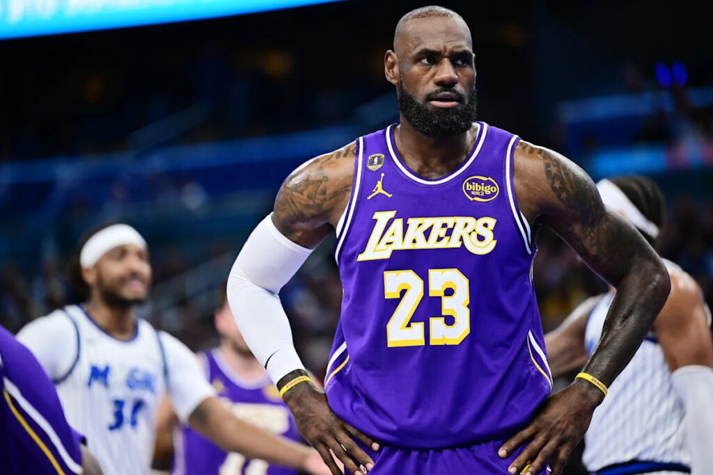 LeBron James on turning in scoreless first half in Lakers’ loss to Pistons: ‘It’s the role that I’m playing’