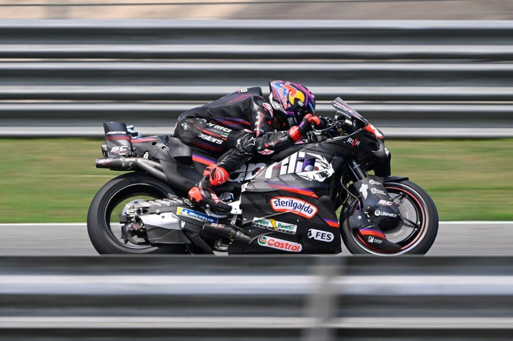 What is Aprilia’s F1-inspired F-duct and how does it work