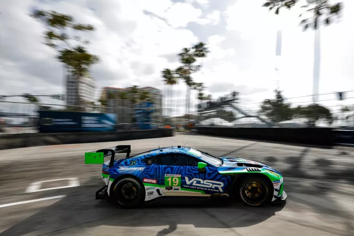 #19 van der Steur Racing Aston Martin Vantage GT3 Evo: Valentin Hasse Clot, Rory van der Steur, Dudu Barrichello