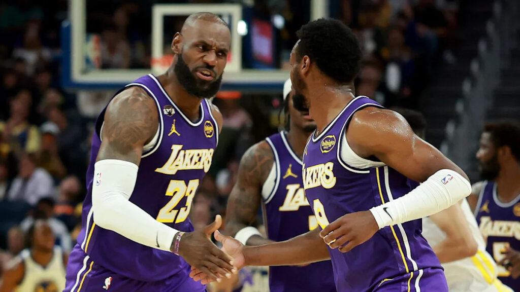 Bronny James sets up father LeBron in Lakers win