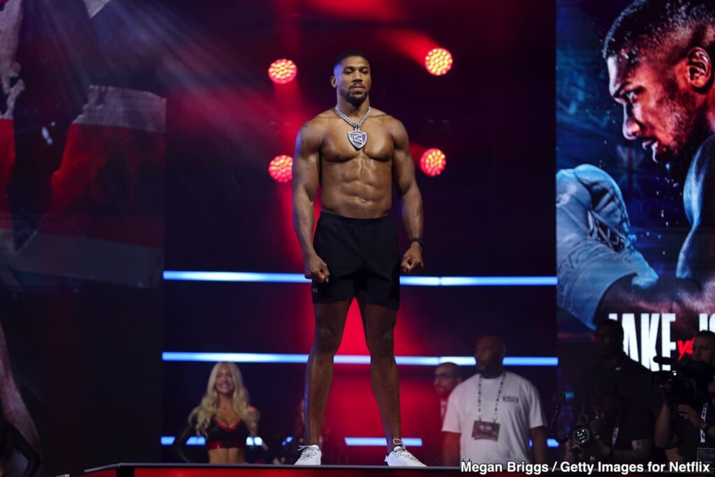 Anthony Joshua ranked #2 despite thin recent resume