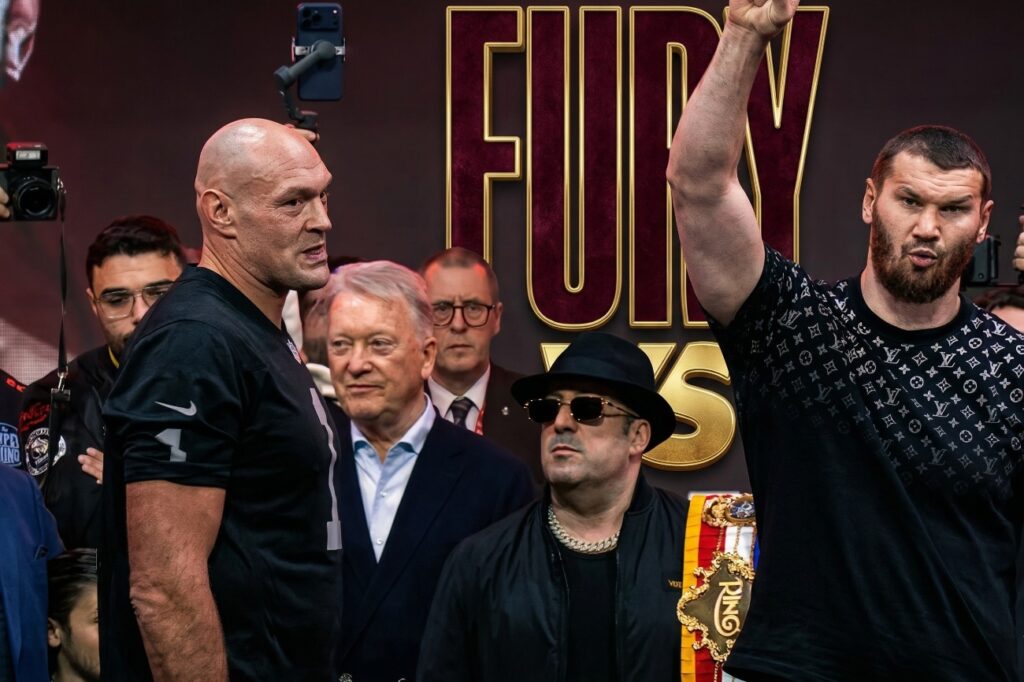 Tyson Fury Says He Feels Sorry for Makhmudov at Weigh-In Tyson Fury Says He Feels Sorry for Makhmudov at Weigh-In