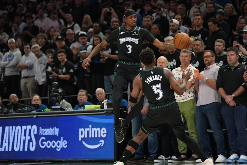 Jaden McDaniels is simply motivated by seeing Denver on the court. Minnesota is reaping the benefits