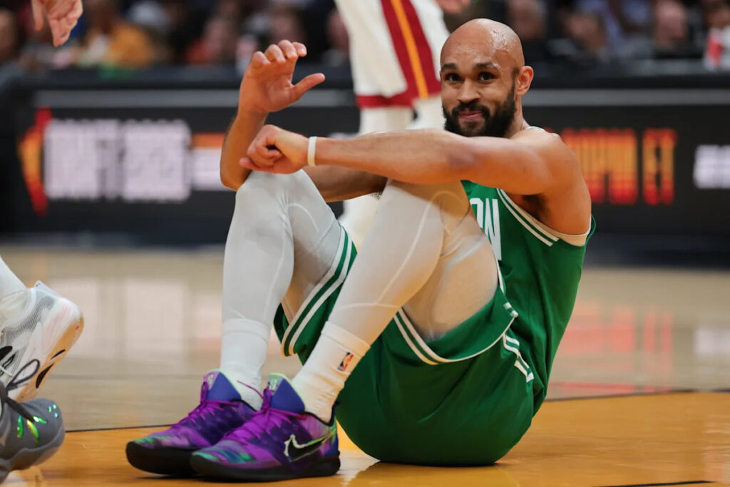 Derrick White did something that didn’t make any sense in Celtics win over Heat