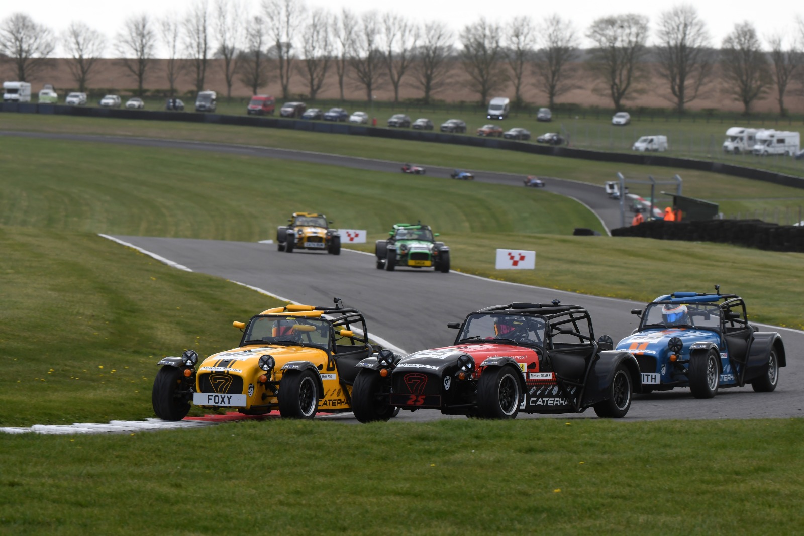 Davies (r) and Fox had a tremendous battle