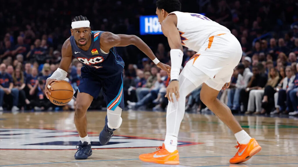 Gilgeous-Alexander scores 37 as the Thunder beat the Suns to go up 2-0 in their 1st-round series