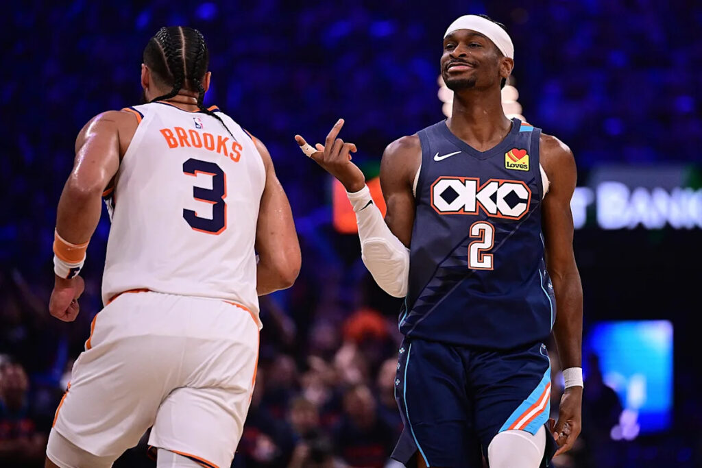Shai Gilgeous-Alexander trolls Dillon Brooks with ‘Cancun on 3’ jersey after Thunder sweep