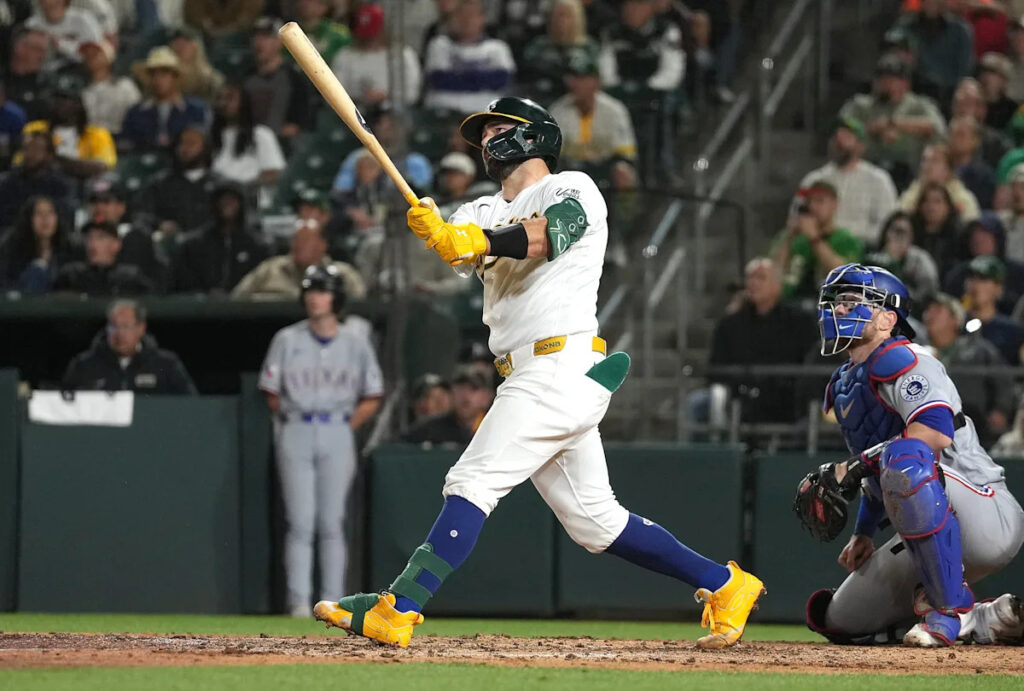 A’s out-hit Rangers in 6-5 victory A’s out-hit Rangers in 6-5 victory