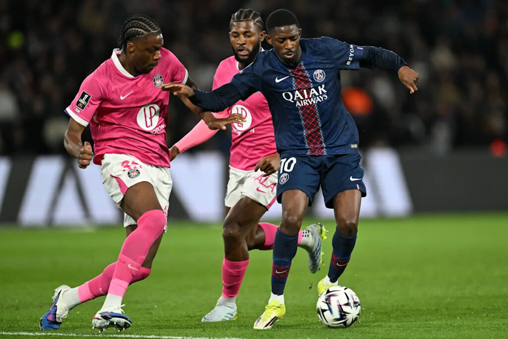Dembélé grabs brace as PSG warm up for Liverpool with comfortable win over Toulouse