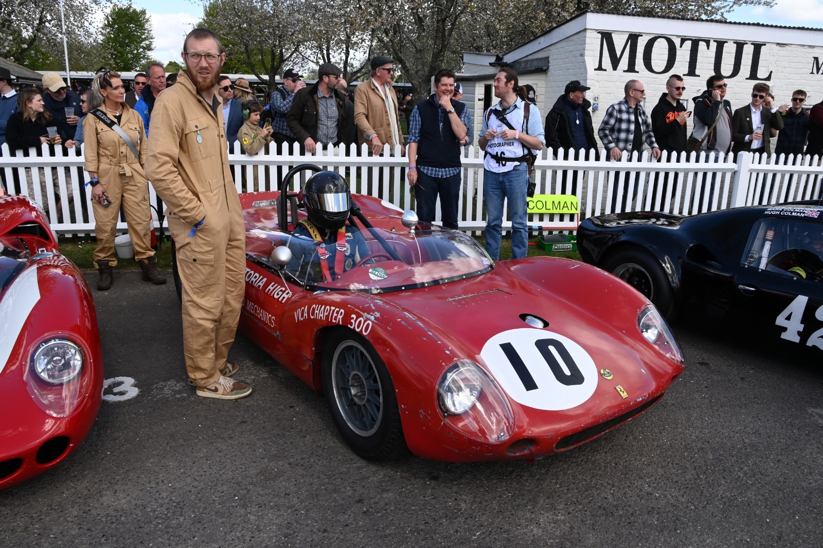 Ferrari-engined Lotus at Goodwood Members' Meeting