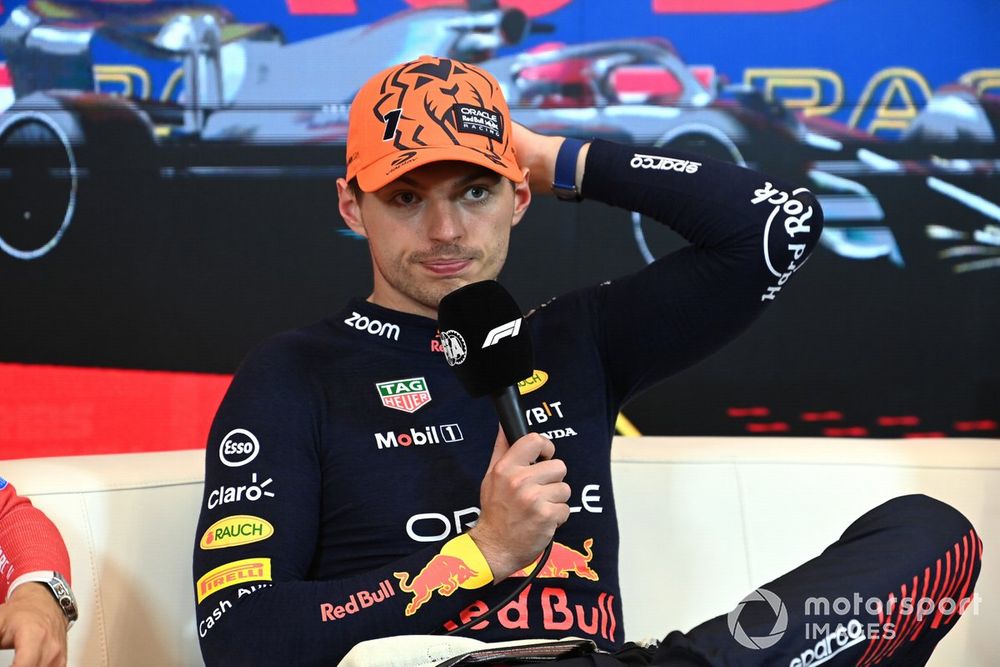 Max Verstappen, Red Bull Racing, 1st position, in the Press Conference
