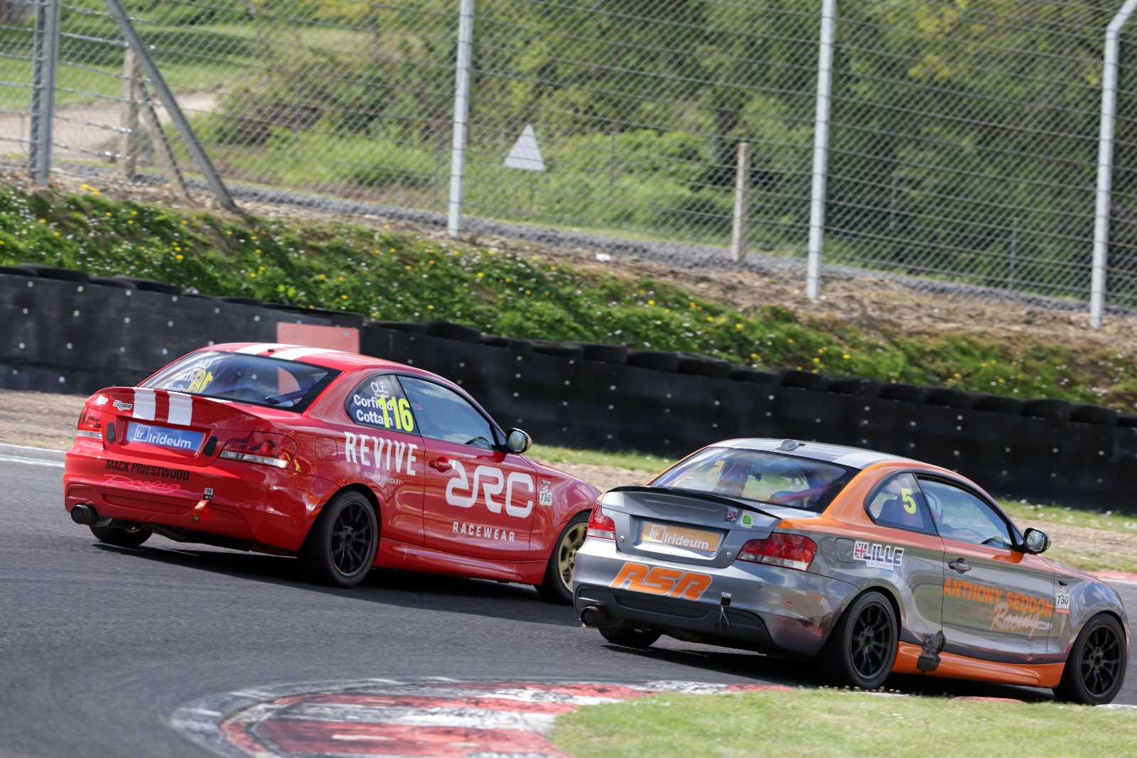 Seddon (r) had to work for 120 Coupe Cup victory