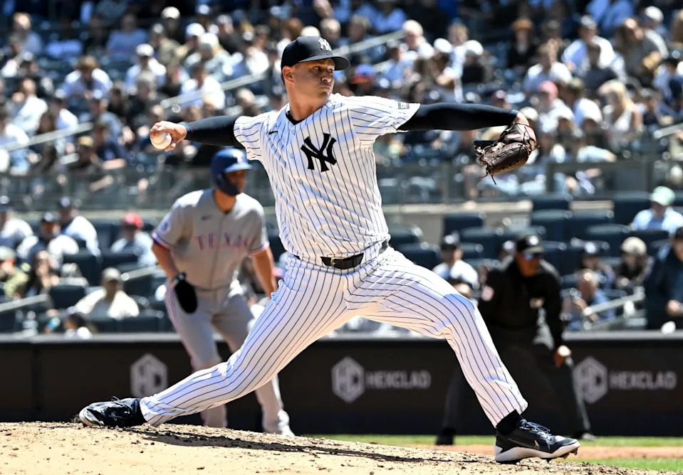 Brendon Beck throws a pitch during the third inning on May 8. Bill Kostroun/New York Post