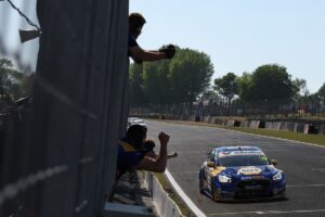Sutton takes 50th win in dramatic race one
