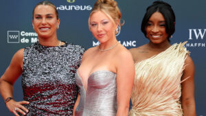 Wimbledon finalist steals show with very daring dress as Sabalenka and Simone Biles stun on Laureus Awards red carpet Wimbledon finalist steals show with very daring dress as Sabalenka and Simone Biles stun on Laureus Awards red carpet