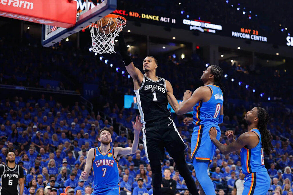 Victor Wembanyama posts monster numbers in Spurs’ Game 1 win in Western Conference finals