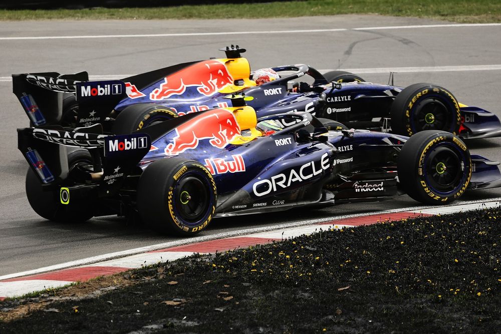 It appears as though the setup was different across Red Bull's two cars